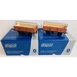 2x Dapol O Gauge BR Wagons - To Include: 7F-053-002, 7F-053-008 - All Boxed. P&P Group 2 (£18+VAT
