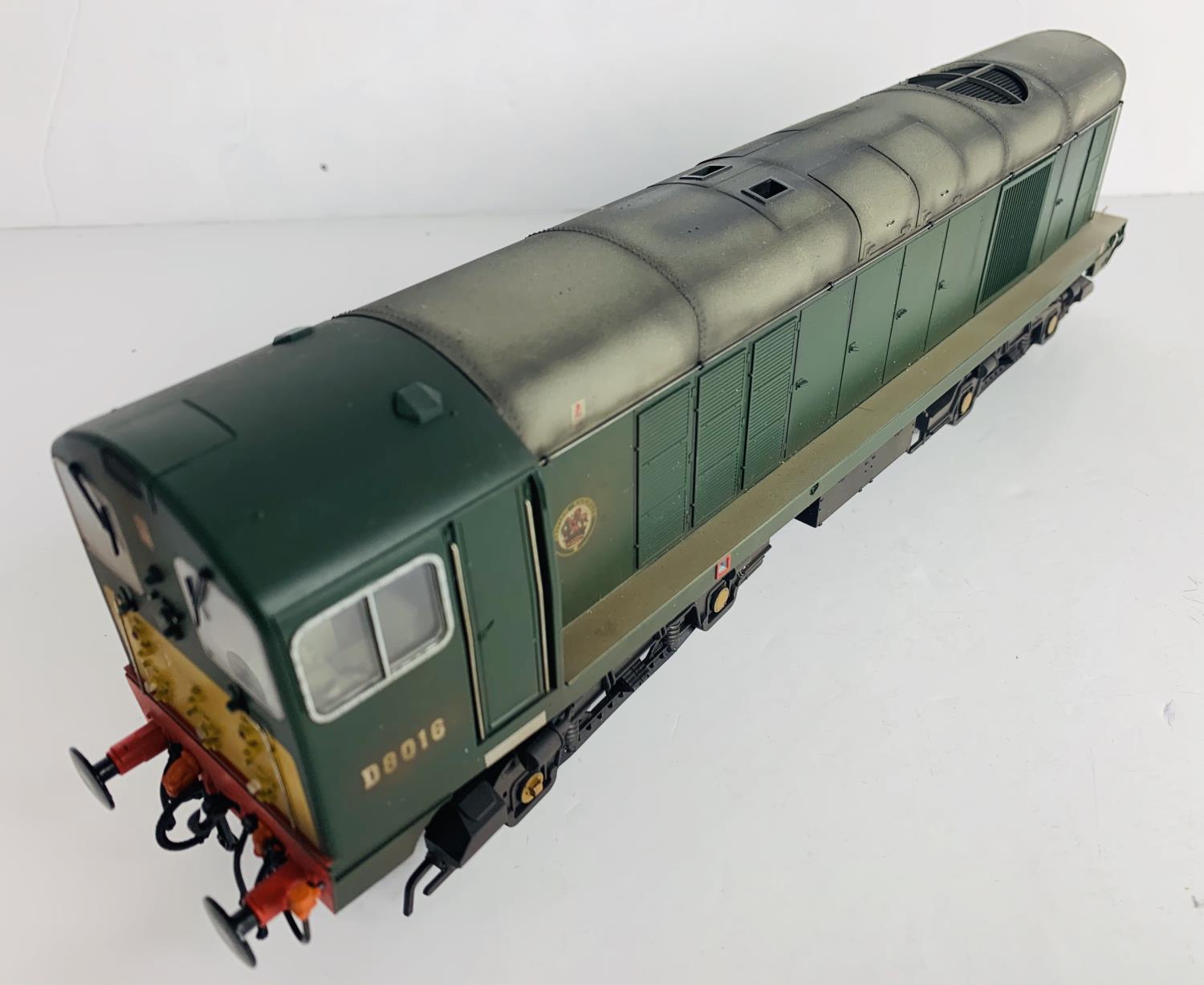 Heljan O Gauge 2000 Class 20 BR Green Small Yellow Ends - Appears Un Run - Pro Weathered - Detail - Image 3 of 3