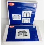 2x Heljan O Gauge Modern Loco Depot Kits - To Include: 9501 & 9502 - Boxed. P&P Group 2 (£18+VAT for