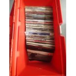 Box of Heavy Rock singles. Not available for in-house P&P.