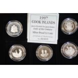 Five boxed 1997 silver proof Commonwealth coins each 16g. P&P Group 1 (£14+VAT for the first lot and