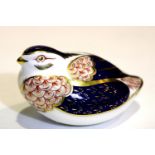 Royal Crown Derby Quail, H: 11 cm. P&P Group 1 (£14+VAT for the first lot and £1+VAT for