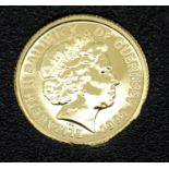 Guernsey £5 1998 coin, 1/25. P&P Group 1 (£14+VAT for the first lot and £1+VAT for subsequent lots)