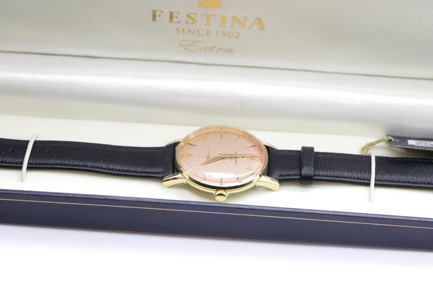 Gents Festina sub-dial Extras wristwatch, Dial D: 30 mm. P&P Group 1 (£14+VAT for the first lot - Image 4 of 4