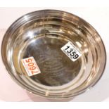 Masonic hallmarked silver presentation bowl Lodge, 3472 1947, 268g, D: 19 cm. P&P Group 2 (£18+VAT