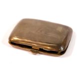 Silver cigarette case, assay Birmingham 1930, 51g. P&P Group 1 (£14+VAT for the first lot and £1+VAT