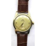 Vintage gold filled Omega Automatic Seamaster gents wristwatch c1955. P&P Group 1 (£14+VAT for the