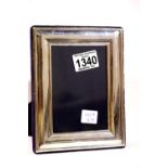 Rectangular silver photograph frame, H: 18 cm. P&P Group 2 (£18+VAT for the first lot and £3+VAT for