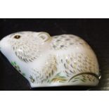 Royal Crown Derby boxed Collectors Club Mouse, L: 8 cm. P&P Group 2 (£18+VAT for the first lot