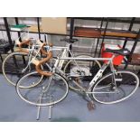 Matched pair of MKM of Harrogate, Dominator 531 framed racing bicycles. 24" (serial 5649 ) & 21" (