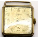 Vintage gold plated gents Federal Swiss made wristwatch. P&P Group 1 (£14+VAT for the first lot