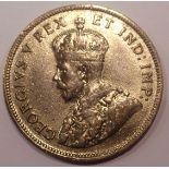 1924 - Silver East Africa Shilling of King George V. P&P Group 1 (£14+VAT for the first lot and £1+