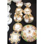 Large quantity of Imari ceramics by Samuel Radford including plates, cups, saucers. Not available