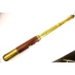 Dixey London three draw day and night telescope, L: 84 cm extended. P&P Group 3 (£25+VAT for the