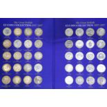 British Commemorative £2 coin album, 33/40. P&P Group 1 (£14+VAT for the first lot and £1+VAT for