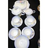 Shelley afternoon tea service, pattern 12384 781613. Not available for in-house P&P. Condition