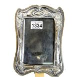 Hallmarked silver fronted picture frame, 15 x 10 cm. P&P Group 2 (£18+VAT for the first lot and £3+