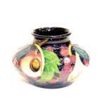 Moorcroft Three Queens Choice bulbous vase, D: 12 cm. P&P Group 1 (£14+VAT for the first lot and £
