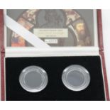 2000 UK and Jersey proof sovereign two coin box. P&P Group 1 (£14+VAT for the first lot and £1+VAT