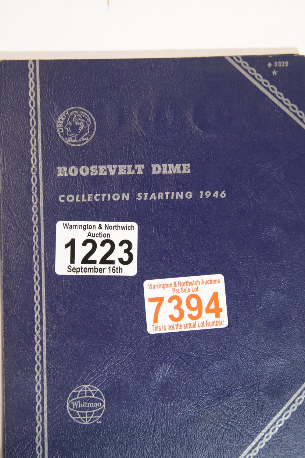 Whitman folder of Roosevelt dimes, 54 coins. P&P Group 1 (£14+VAT for the first lot and £1+VAT for
