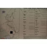 Map of the UK with fares and excess baggage rates, 50 x 34 cm. Not available for in-house P&P