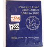 Whitman type folder of Franklin head half dollars, 13 coins. P&P Group 1 (£14+VAT for the first