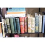 Shelf of vintage books. Not available for in-house P&P