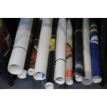 Mixed rolled posters including glamour. P&P Group 2 (£18+VAT for the first lot and £3+VAT for