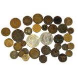 Mixed UK coins including Georgian. P&P Group 1 (£14+VAT for the first lot and £1+VAT for