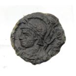 Roman Bronze AE4 Constantine dynasty with Goddess Victory on Prow of vessel. P&P Group 1 (£14+VAT