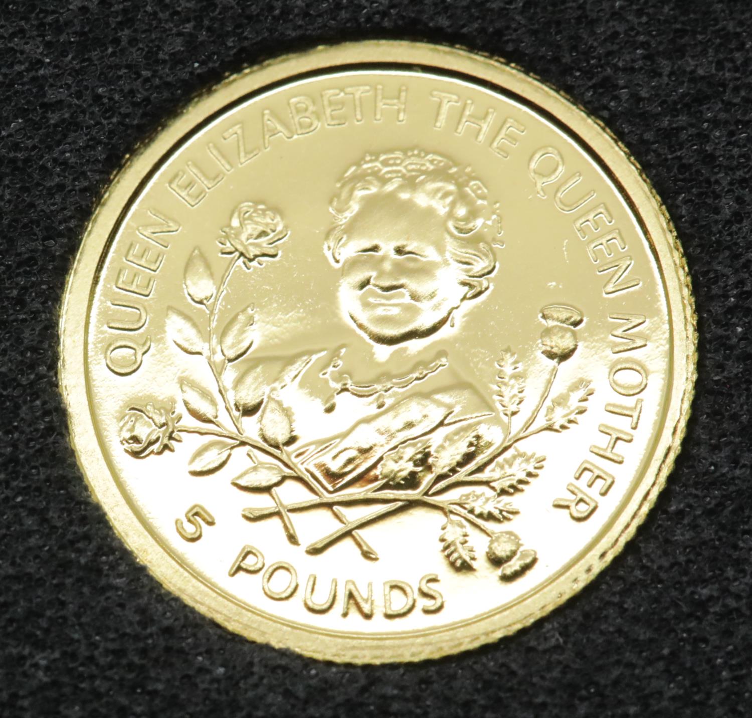 Guernsey £5 1998 coin, 1/25. P&P Group 1 (£14+VAT for the first lot and £1+VAT for subsequent lots) - Image 2 of 2