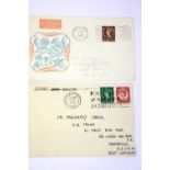 Two Great Britain first day covers, December 1952 (1 1/2d / 2 1/2d) and August 1953 (2d). P&P