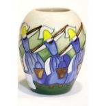 Moorcroft Eight Maids Milking vase, H: 9 cm. P&P Group 1 (£14+VAT for the first lot and £1+VAT for