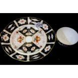Large Royal Crown Derby Imari plate and matching sugar bowl. P&P Group 1 (£14+VAT for the first