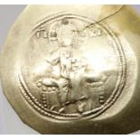 Nicephorus III- Byzantine Gold / Electrum Trachy cup coin 4.34g - NICEPHORUS III - Electrum