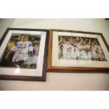 Framed and glazed signed photograph of Jose Mourinho with CoA by Spot On Autographs and a framed