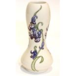 Moorcroft vase in the Bluebell Harmony pattern, H: 15.5 cm. P&P Group 2 (£18+VAT for the first lot