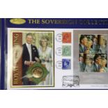 Benham limited edition stamp sovereign cover Royal Wedding, 144/200. P&P Group 1 (£14+VAT for the