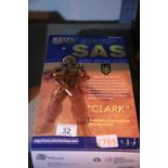 Boxed, appears unopened, Elite Force SAS Clark figurine. P&P Group 2 (£18+VAT for the first lot