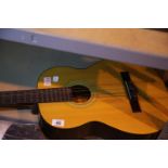 Classical wooden guitar. Not available for in-house P&P