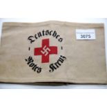 German WWII type Red Cross armband. P&P Group 1 (£14+VAT for the first lot and £1+VAT for subsequent