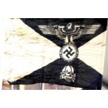 German SS type Panzer Division flag, 150 x 90 cm. P&P Group 1 (£14+VAT for the first lot and £1+