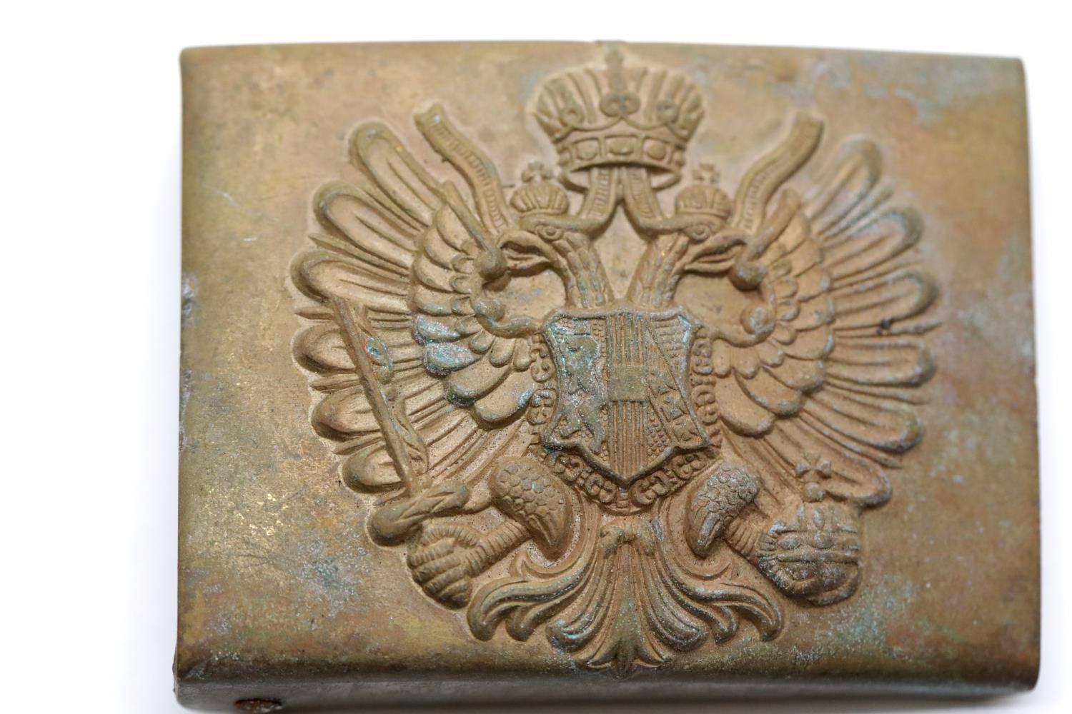 Austro-Hungarian WWI type Belt Buckle. P&P Group 2 (£18+VAT for the first lot and £3+VAT for