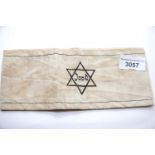 WWII type Jewish concentration camp Jood armband. P&P Group 1 (£14+VAT for the first lot and £1+