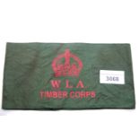 British WWII style Women's Land Army Timber Corps armband. P&P Group 1 (£14+VAT for the first lot