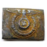 German WWII type Waffen SS belt buckle. P&P Group 1 (£14+VAT for the first lot and £1+VAT for