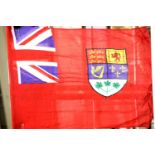 Canadian WWII type flag bearing stamps for Ottawa and dated 1943, 150 x 90 cm. P&P Group 1 (£14+