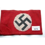 German Third Reich type party armband. P&P Group 1 (£14+VAT for the first lot and £1+VAT for