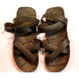 Vietnam War Era Vietcong ?Ho Chi Minh? Tyre Sandals. Made from truck tyres. P&P Group 2 (£18+VAT for