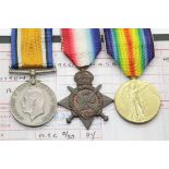 British WWI trio to MS-3188 Pte. A Sutton ASC. P&P Group 1 (£14+VAT for the first lot and £1+VAT for